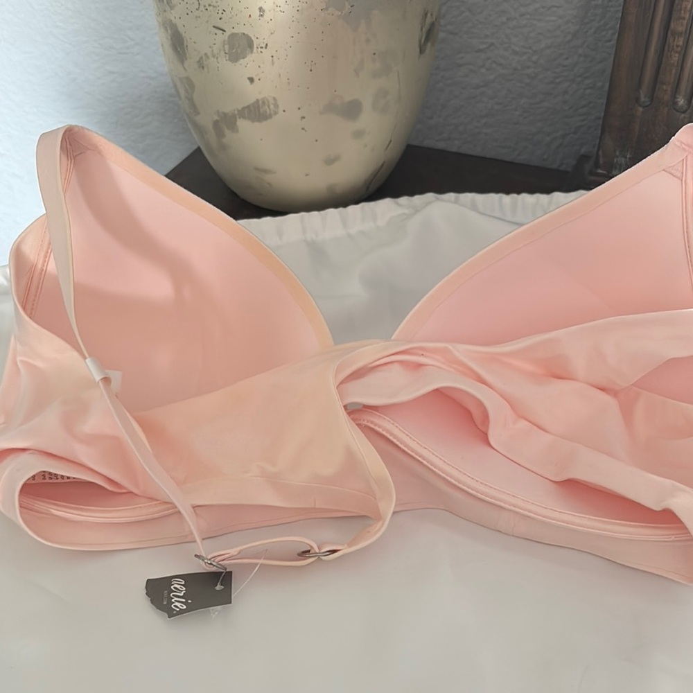 Aerie Soft Pink Triangle Bralette - Picture 6 of 7
